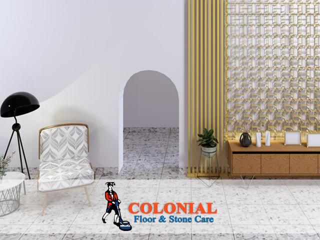Reviving Elegance: Terrazzo Floor Hole Repair and Restoration with Colonial Floor and Stone Care