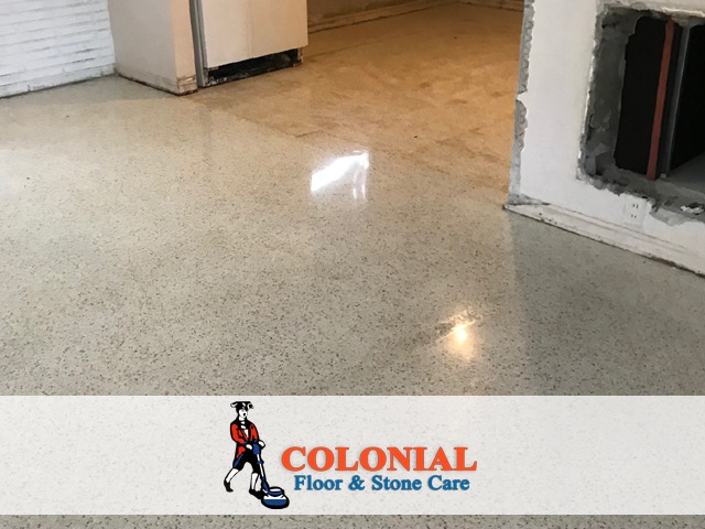 Polishing Terrazzo Floor in Miami