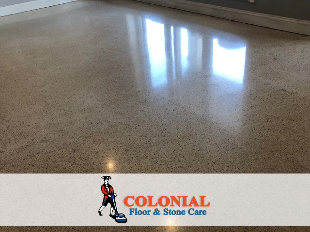 Polishing Terrazzo Floor in Miami