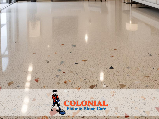 Old Terrazzo Floor Polishing Service